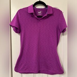 Puma Golf - purple golf shirt - S